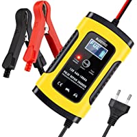 Los mejores  - BUDDYGO Cargador de Batería Coche Mantenimiento Automático Inteligente 5A 12V con Múltiples Protecciones para Coche Moto…